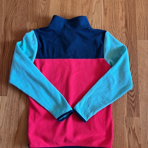 Girls The North Face 1/4 snap fleece pullover Large 14-16 - Picture 7 of 9